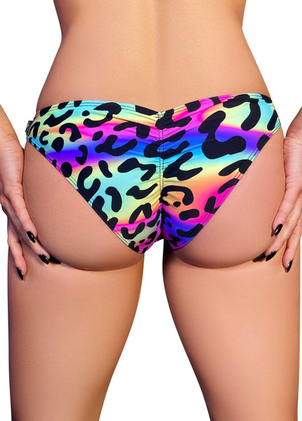 Scanty Pants - Neon Leopard – PoleActive