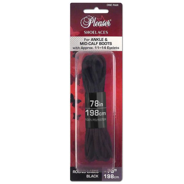 Pleaser Shoelaces - Black